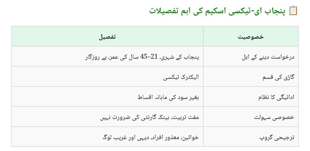 CM Punjab E-Taxi Scheme in 2025